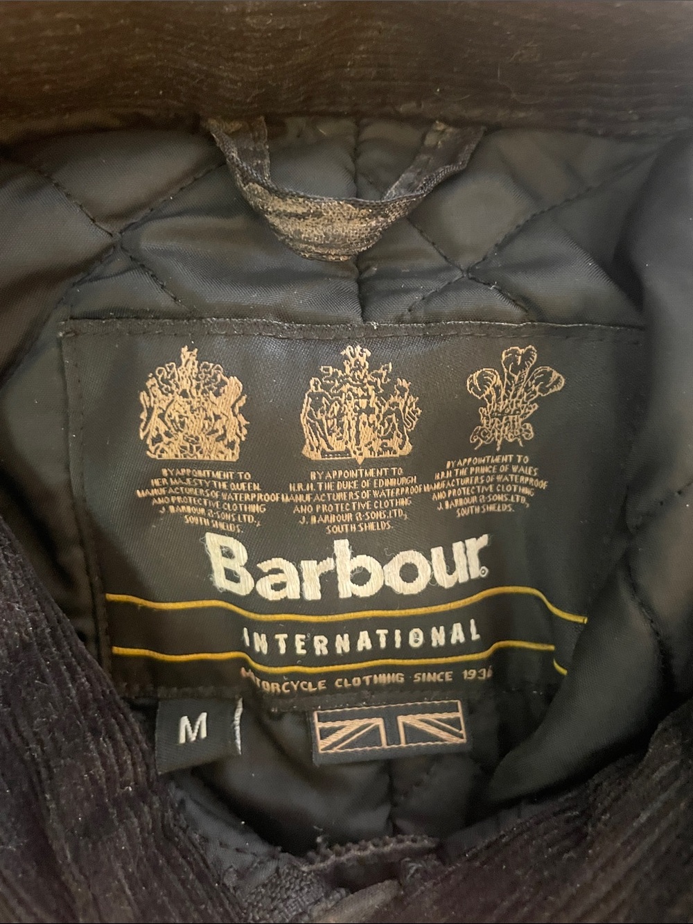 Barbour International Men's Black Jacket. Medium. Duke. MWX0337BK91